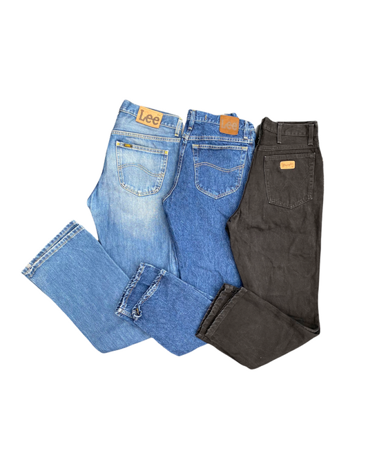 50 x Lee & Wrangler Jeans - Grade A & B