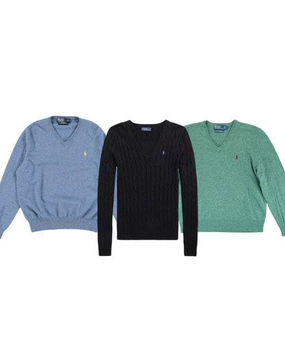 30 x Ralph Lauren V-Neck Knitwear