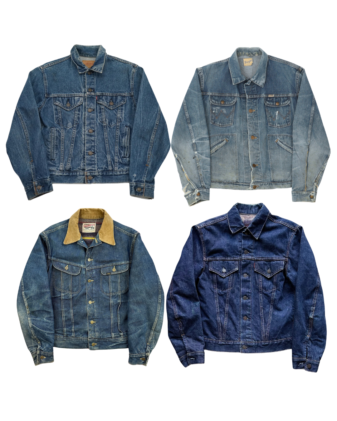 30 x Levi's/Lee/Wrangler Denim Jackets