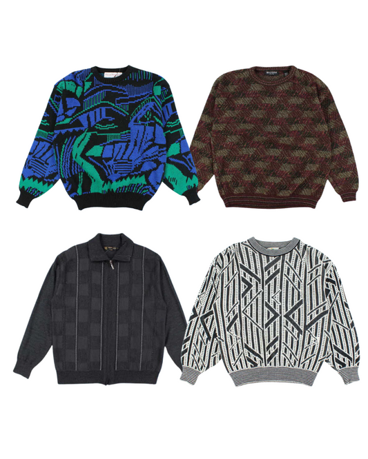 30 x Vintage Abstract Patterned Jumpers