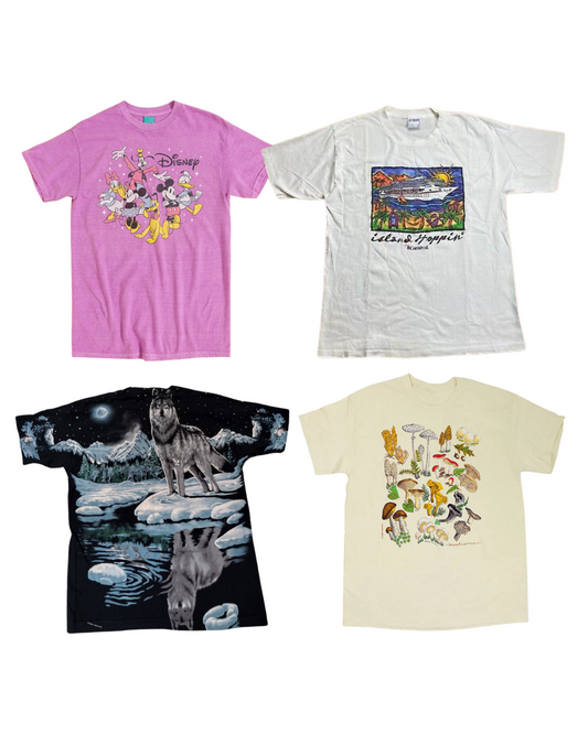 50 x Animal, Nature & Cartoon T-shirts