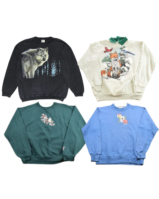 50 x Animal, Nature & Cartoon Sweatshirts
