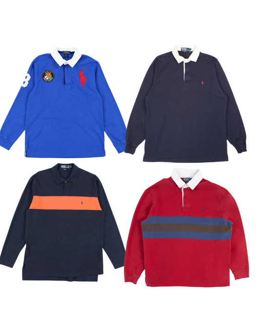 10 x Ralph Lauren Rugby Shirts/ Long Sleeve Polo Shirts