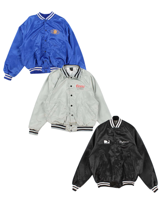 30 x Satin Baseball Varsity Jackets